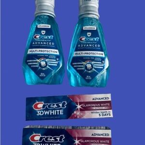 Lot Of 4 Crest Oral Care Products New
